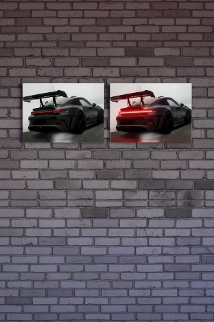 F&F FLICKER FRAME - Porsche GT3 RS (MIDNIGHT FORGE)