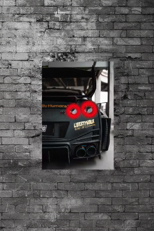 F&F FLICKER FRAME - Nissan GT-R (LIBERETY WALK)