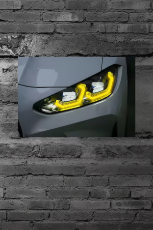 F&F FLICKER FRAME - BMW G80 (GLACIER)