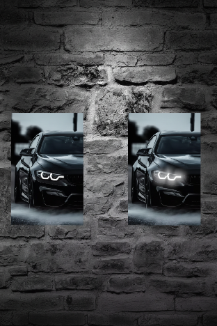 F&F FLICKER FRAME - BMW 8 Series (ENIGMATIC BLACK)