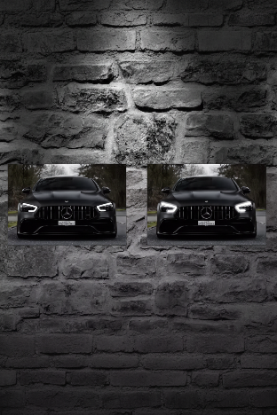 F&F FLICKER FRAME - Mercedes AMG GT (DARK KNIGHT)