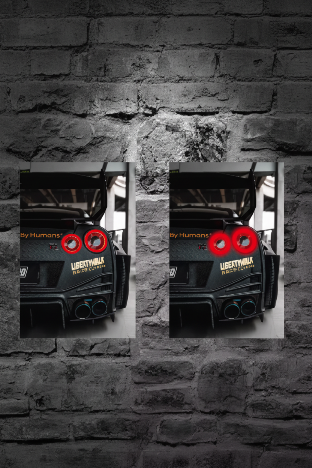 F&F FLICKER FRAME - Nissan GT-R (LIBERETY WALK)