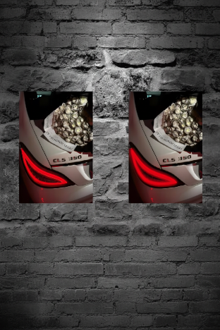 F&F FLICKER FRAME - Mercedes CLS (EGGSHELL)