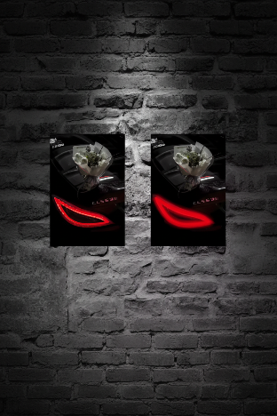 F&F FLICKER FRAME - Mercedes CLS (OBSIDIAN)