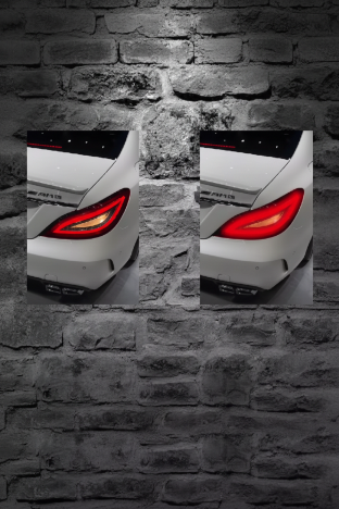 F&F FLICKER FRAME - Mercedes AMG (SNOW WHITE)